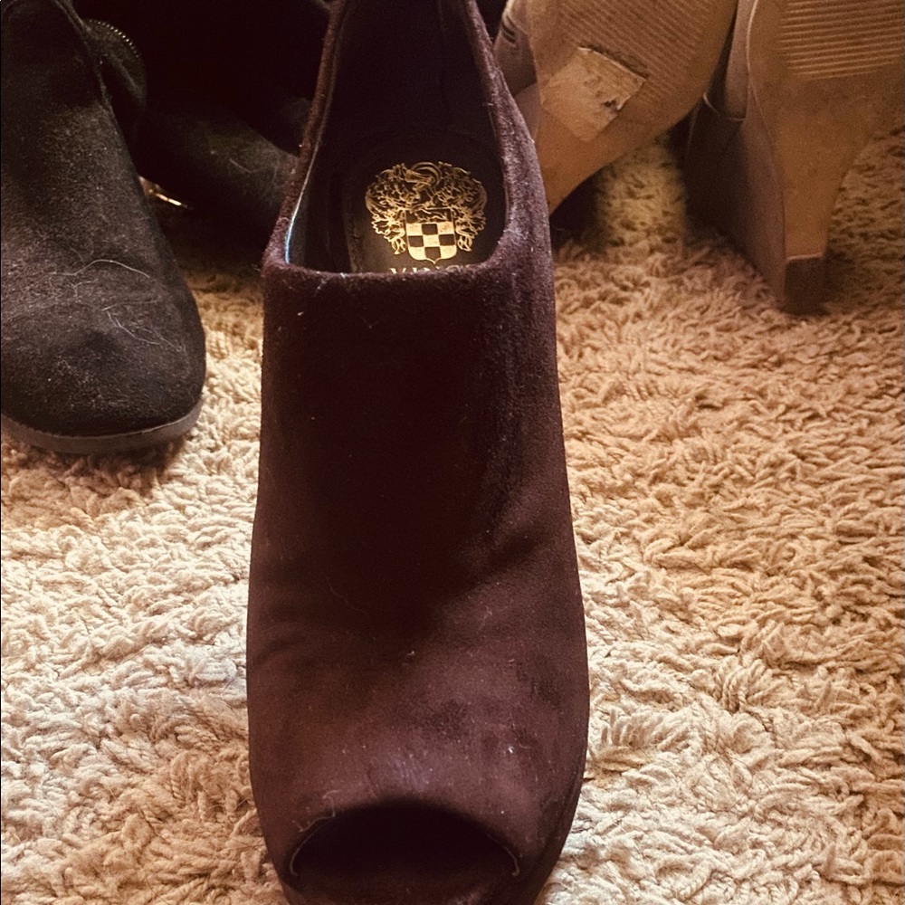 Vince Camuto open toes booties